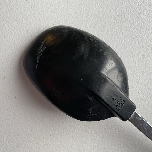 Vintage EKCO Black Nylon Serving Cooking Spoon Black Handle 12in. Made In USA - Picture 8 of 8